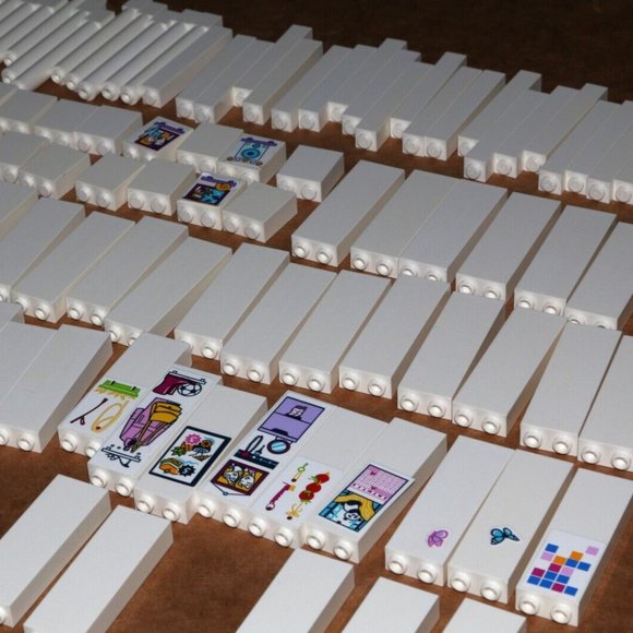 LEGO Friends columns pillars supports white 2454 2453 43888 bulk - Picture 8 of 10